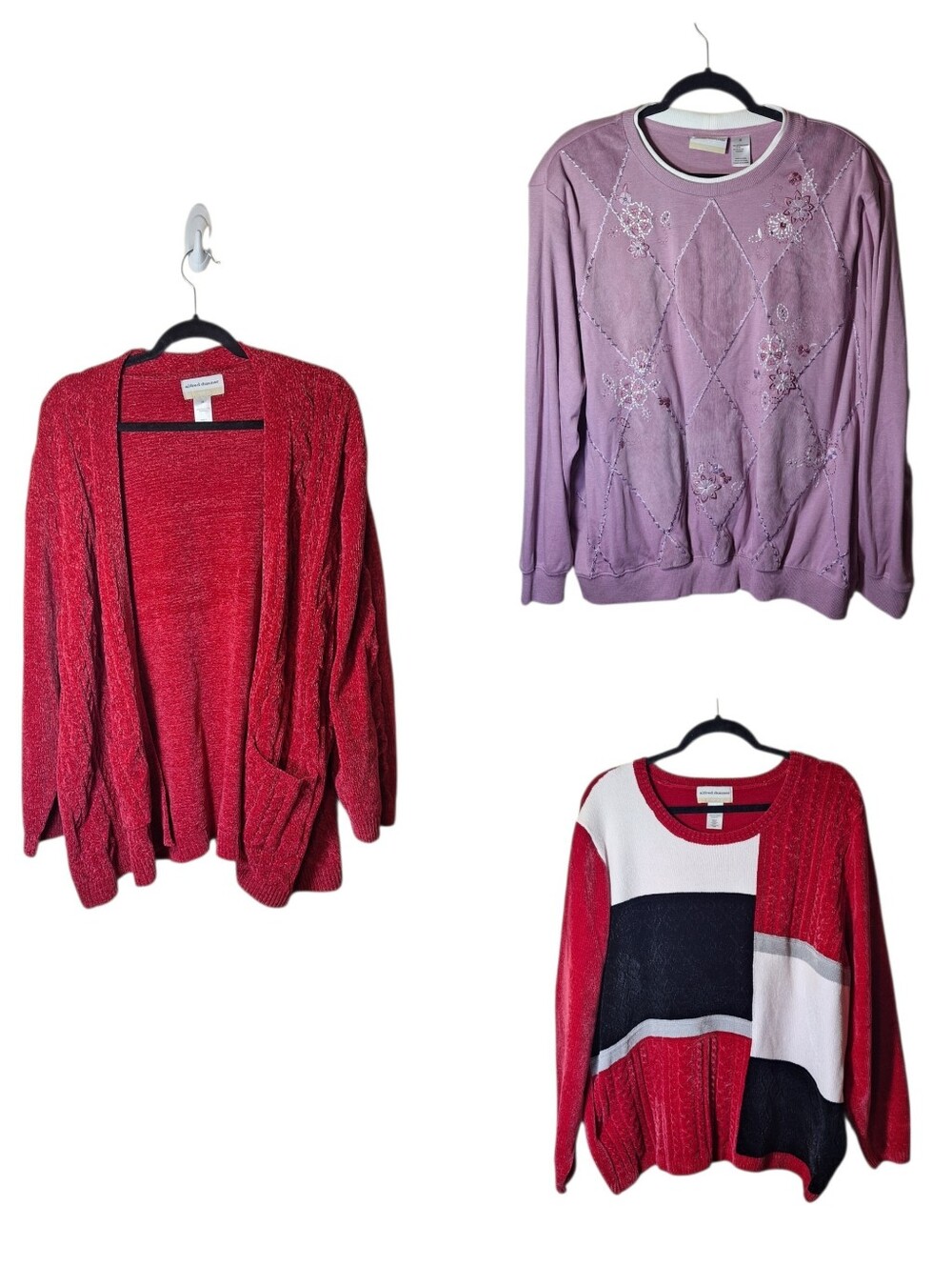 Alfred Dunner Winter Top Bundle NWT